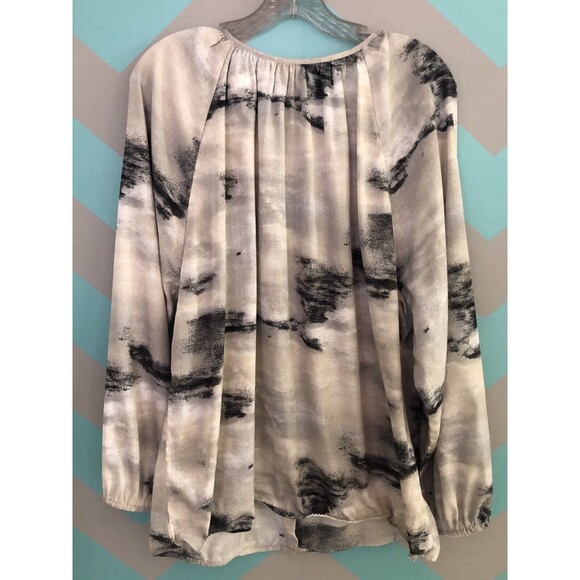 chico's women's sz 3 ( L 16-18 ) blouse buttons print casual dress shirt 307 - Picture 2 of 11